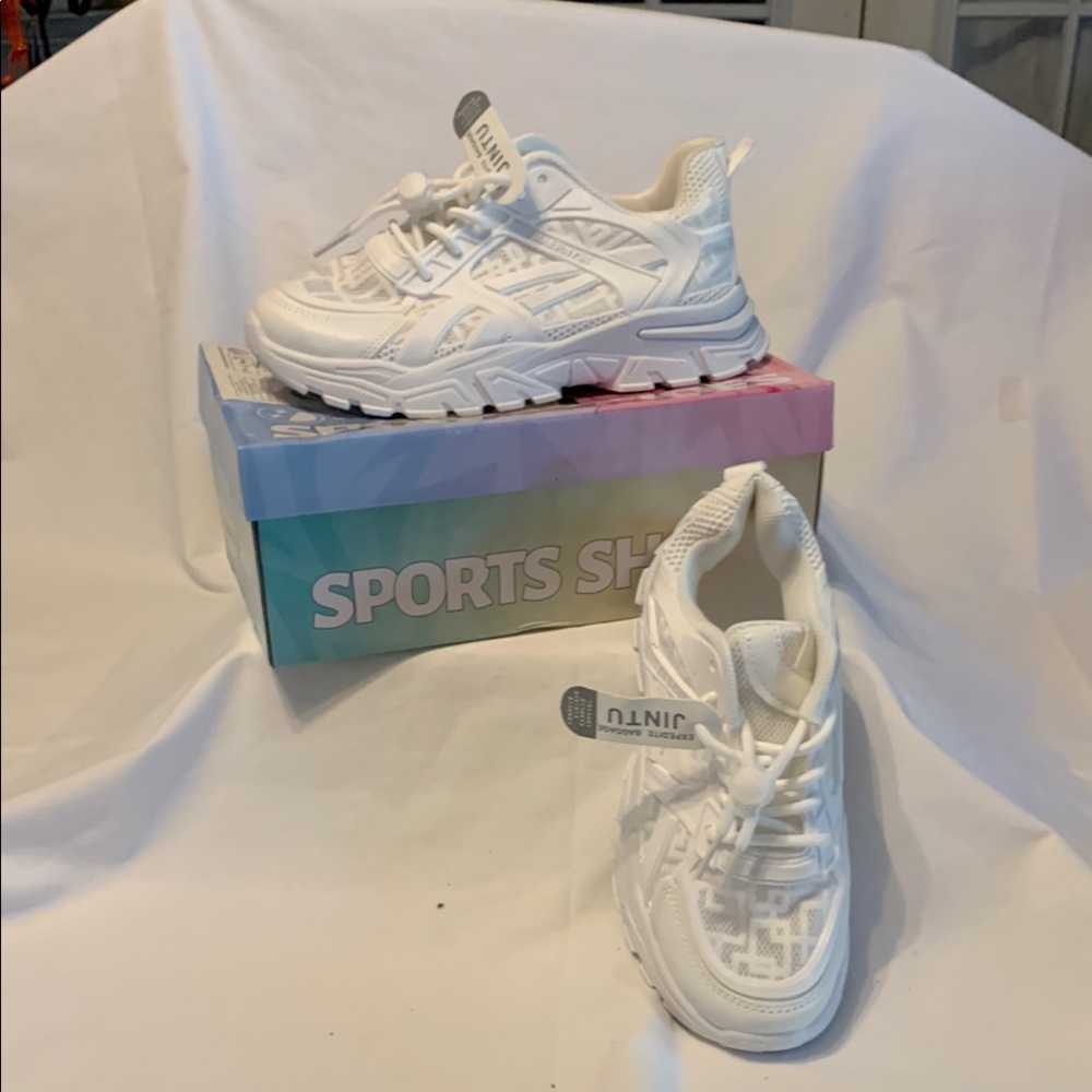 White Kids Sneakers